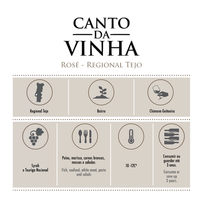 Canto da Vinha Rose - Låda med Rosévin (6 flaskor)