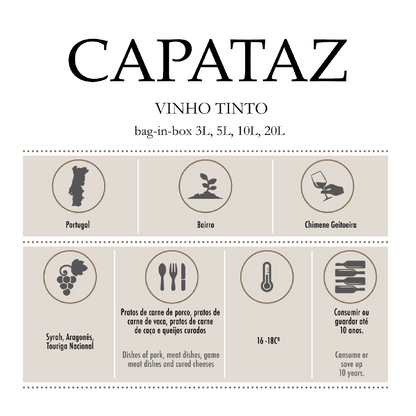 Capataz Vinho Tinto, Rött Vin - Bag-in-Box